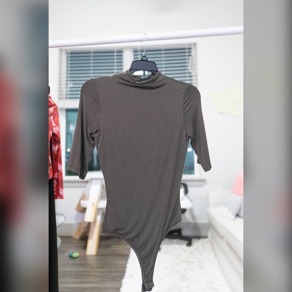 Turtleneck Quarter Sleeve Bodysuit